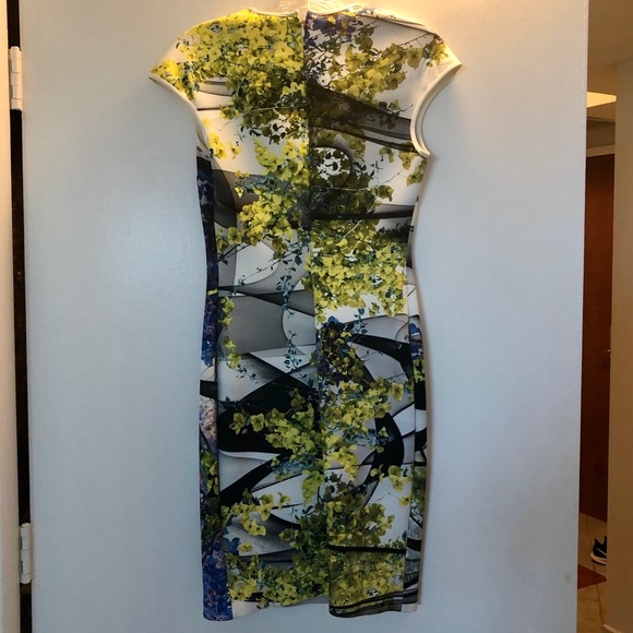 Clover Canyon Space Garden Print Neoprene Dress - Picture 3 of 5
